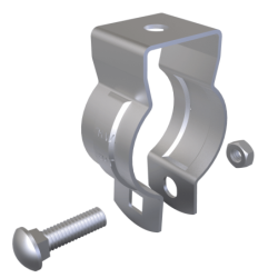 Abrazadera Grapa Metalica 1 Pulgada Colgante Fija Hanger Ajustable  Tuberia Metalica y PVC CAC1Z CH3