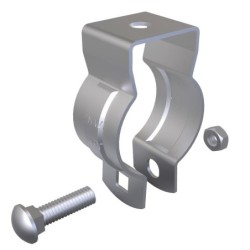 Abrazadera Grapa Metalica 1 Pulgada Colgante Fija Hanger Ajustable  Tuberia Metalica y PVC CAC1Z CH3