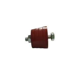 Aislador Rojo Para  Barraje 30mm x 1/4 100A ROJO