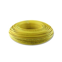 Alambre de Cobre Aislado THHN No 10 Amarillo  31353100006 Cortas de 50 Metros