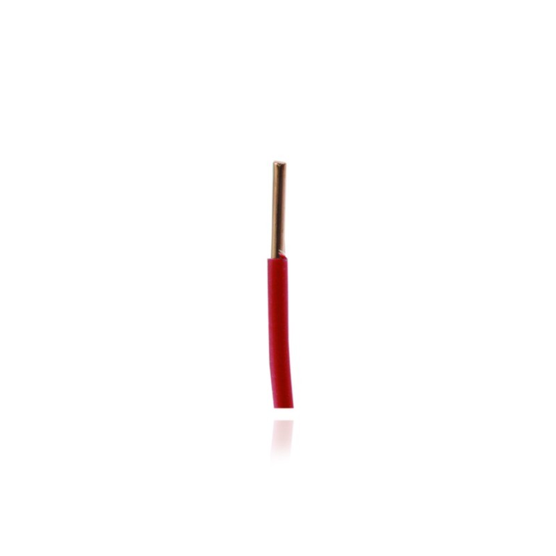 Alambre de Cobre Aislado THHN No 10 Rojo  31353100003 Cortas de 50 Metros