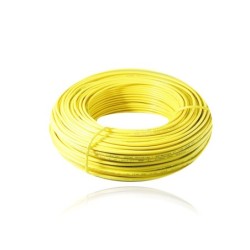 Alambre de Cobre Aislado THHN No 12 Amarillo  31353080506 Cortas de 50 Metros