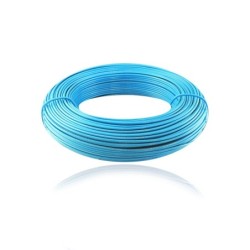 Alambre de Cobre Aislado THHN No 12 Azul  31353080504 Cortas de 50 Metros