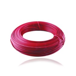 Alambre de Cobre Aislado THHN No 12 Rojo  31353080503 Cortas de 50 Metros