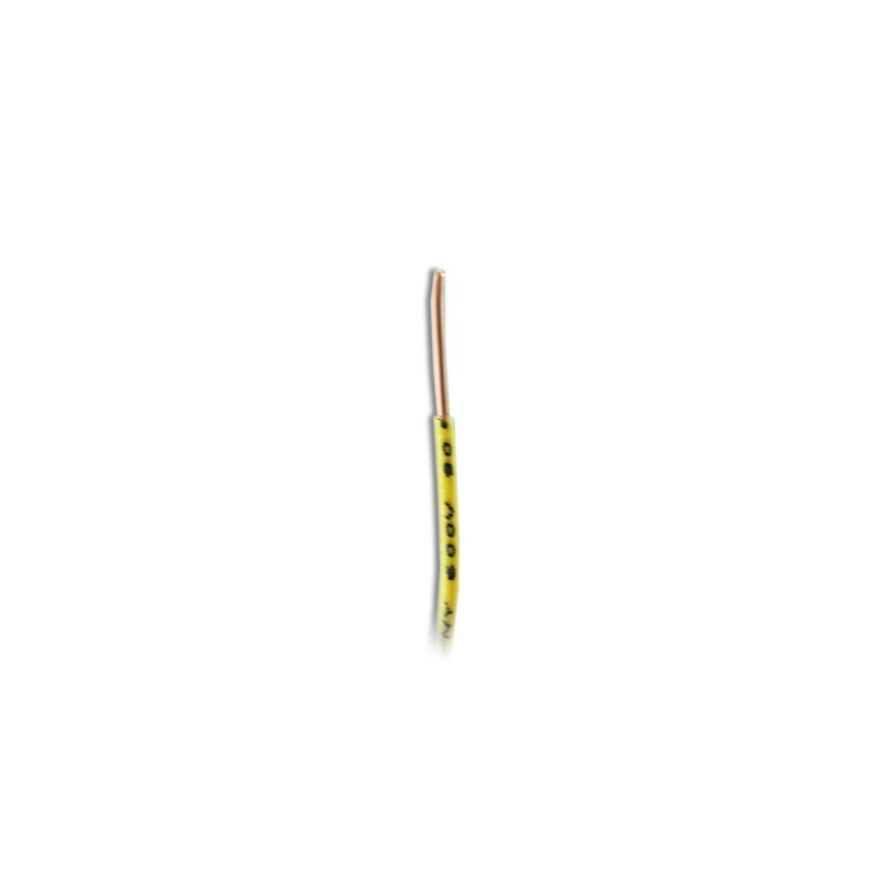 Alambre de Cobre Aislado THHN No 14 Amarillo  8714 Cortas de 50 Metros