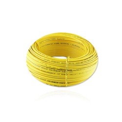 Alambre de Cobre Aislado THHN No 14 Amarillo  8714 Cortas de 50 Metros