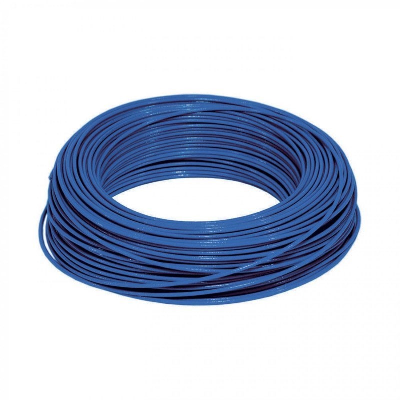 Alambre de Cobre Aislado THHN No 14 Azul  8714 Cortas de 50 Metros