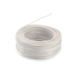 Alambre de Cobre Aislado THHN No 14 Blanco  8714 Cortas de 50 Metros