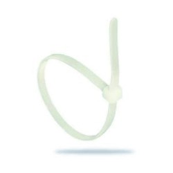 Amarre Plastico 10x2.5mm BLANCO Paquete X 100 Unidades