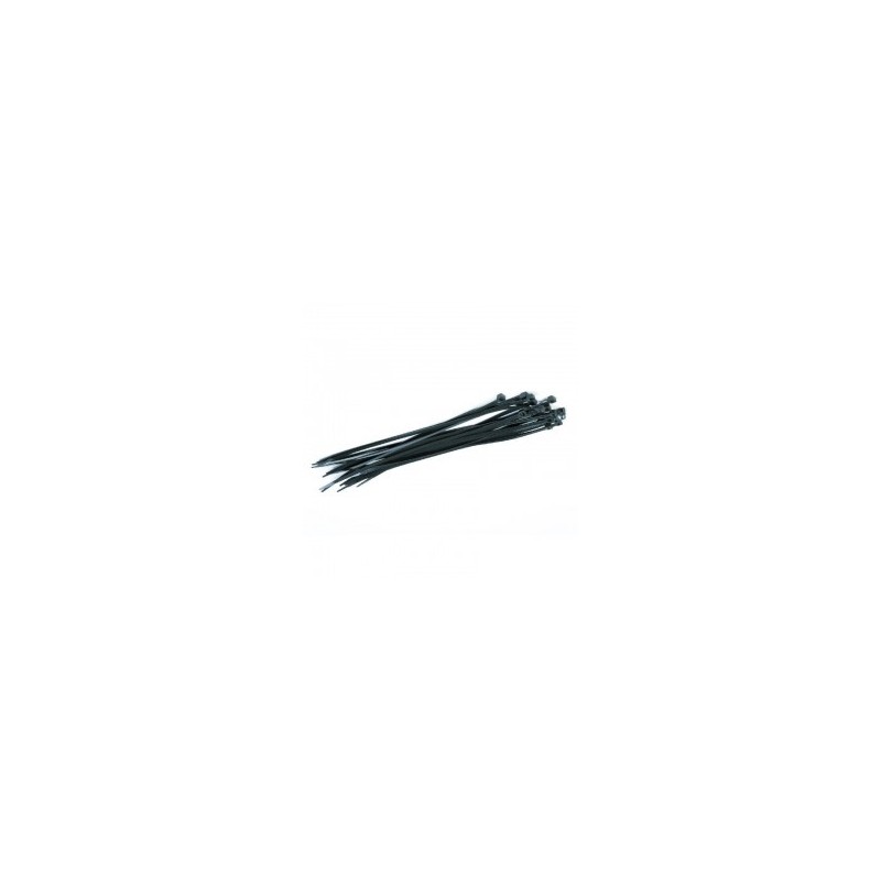 Amarre plastico 37x7.6mm NEGRO paquete X 100 unidades extra resistentes