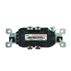 Toma Doble 15 AMP 125 V Polo a Tierra Blanca Sin Tapa  5320WCP