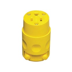 Toma LEVITON Aerea Plastica 15AMP 125V Amarillo           515CV NEMA 515R