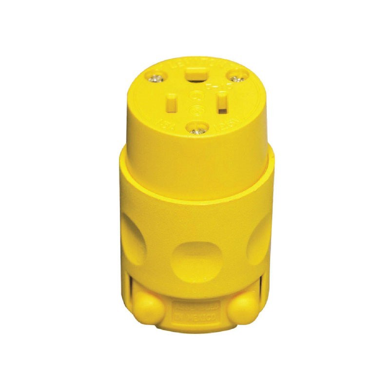 Toma LEVITON Aerea Plastica 15AMP 125V Amarillo           515CV NEMA 515R