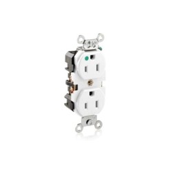 Toma Doble 15AMP 125V  Grado Hospitalario Blanco  8200W