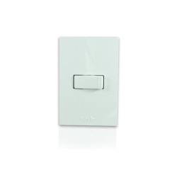 Interruptor Sencillo Blanco Marca Astral Empotrable Para Pared PT144101B