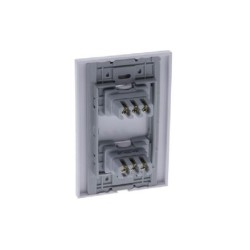 Interruptor Doble Blanco Conmutable Marca Astral Para Pared PT144105B