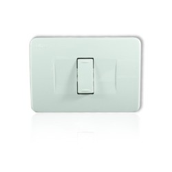 Interruptor Sencillo Blanco Marca Ultra Empotrable Para Pared PT144120SB
