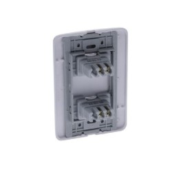 Interruptor Doble Blanco Marca Ultra Empotrable Para Pared PT144121SB