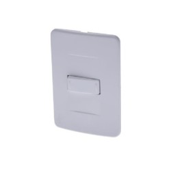 Interruptor sencillo Blanco Conmutable Marca Ultra Empotrable Pared PT144123SB
