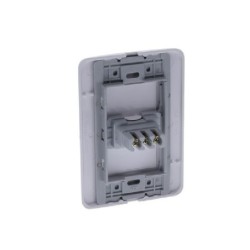 Interruptor sencillo Blanco Conmutable Marca Ultra Empotrable Pared PT144123SB