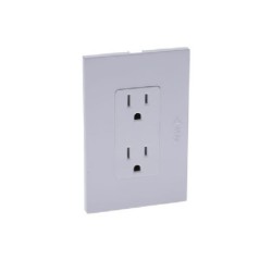 Toma Doble Polo 15A 127V a Tierra Color Blanco Tipo Astral 144302B