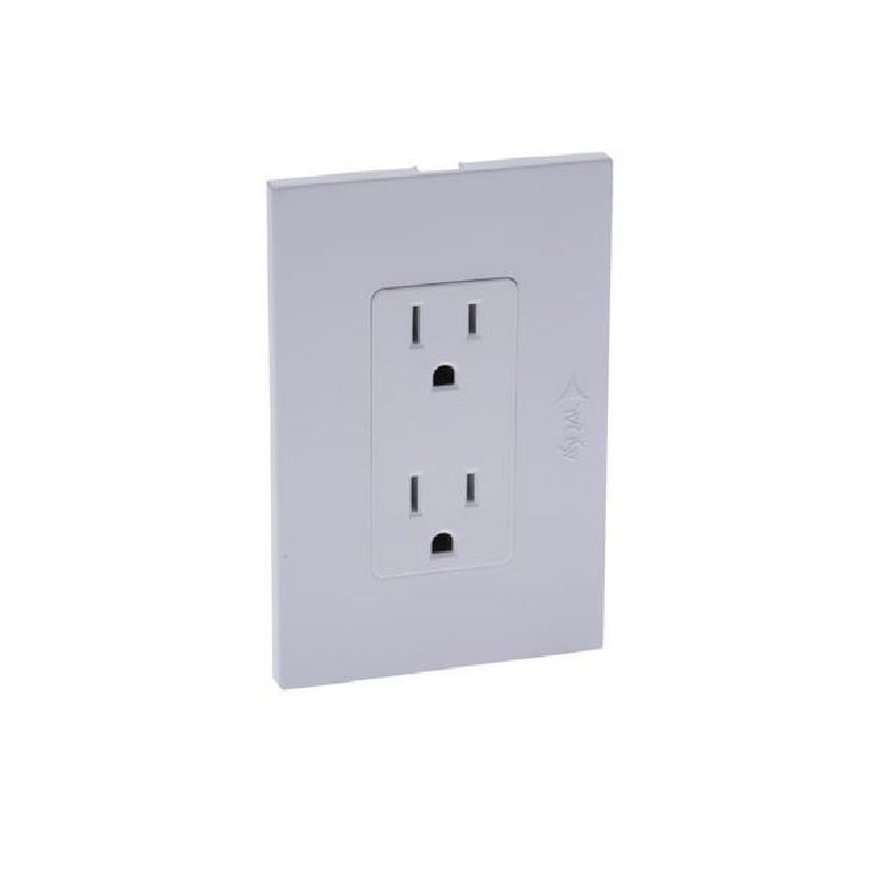Toma Doble Polo 15A 127V a Tierra Color Blanco Tipo Astral 144302B