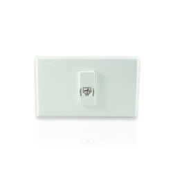 Toma Blanca Telefonica Sencilla Conector RJ11 4Hilos Tipo Americana Astral PT144303-B