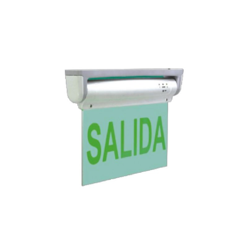 Luminaria Led  Emergencia Aviso Salida Rectangular verde 1.8W 110-130V  P3371819