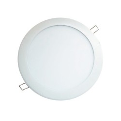 Panel Led  9W Redondo Incrustar-Bala 5 Pulgadas 14.8cm x 14.8cm 6500K DL Luz Dia Blanco  P2433630