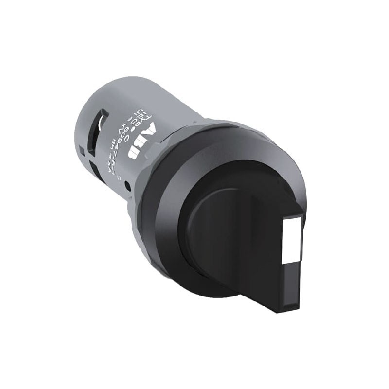 Selector ABB Linea Compacta 3 posiciones Negro 2NO Mantenido  1SFA619210R1026 C3SS110B20
