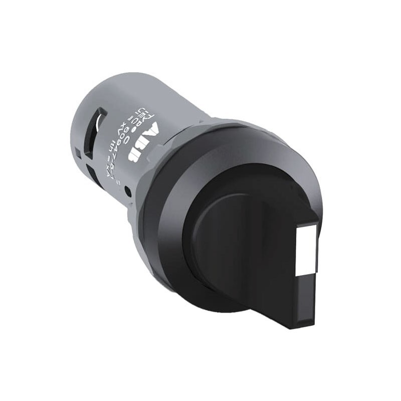 Selector ABB Linea Compacta 2 posiciones Negro 2NO Mantenido  1SFA619201R1026 C2SS210B20