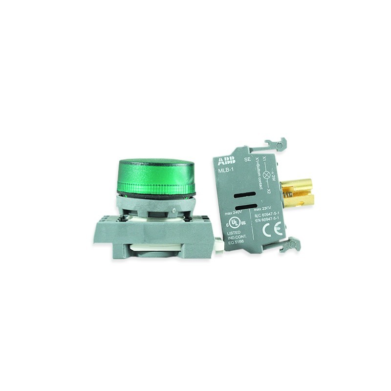 Piloto Modular Verde ABB con Base sin Led  PIMV00