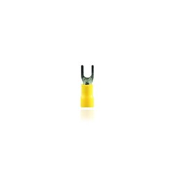 Terminal De Ojo Calibre  No 12/10 Ranura 3/16 Pulgadas  Amarillo