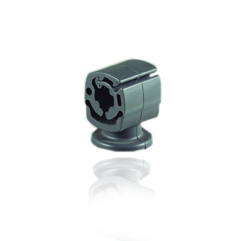 Soporte Anillo Plastico 20mm RD 8-10 M8 Gris Corto  17720