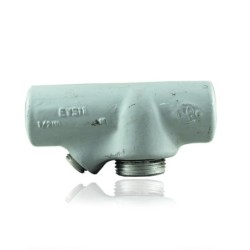 Sello Cortafuego CROUSE HINDS de 1 Pulg Hembra uso Vertical-horizontal en Aluminio con Pintura Gris  EYS31