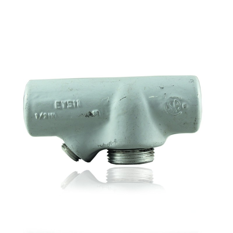 Sello Cortafuego CROUSE HINDS de 1 Pulg Hembra uso Vertical-horizontal en Aluminio con Pintura Gris  EYS31
