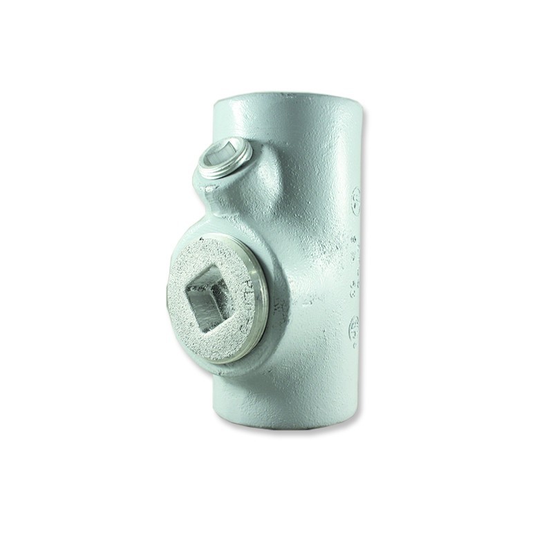 Sello Cortafuego CROUSE HINDS de 1-2 Pulg Hembra uso Vertical-horizontal en Aluminio con Pintura Gris  EYS11SA EYS11