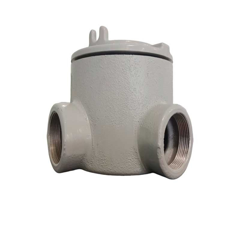 Caja Redonda GUA Redonda  Forma-T de 11-2 Pulg  con Tapa Roscada 5 Pulg   - GUAT59 ALUM