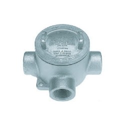 Caja Redonda GUA Redonda  Forma-T de 11-2 Pulg  con Tapa Roscada 5 Pulg   - GUAT59 ALUM