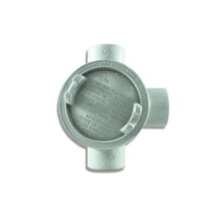 Caja Redonda GUA Forma T  1-2 Pulgada Tapa Rosca 3 Pulgada   GUAT16 ALUM