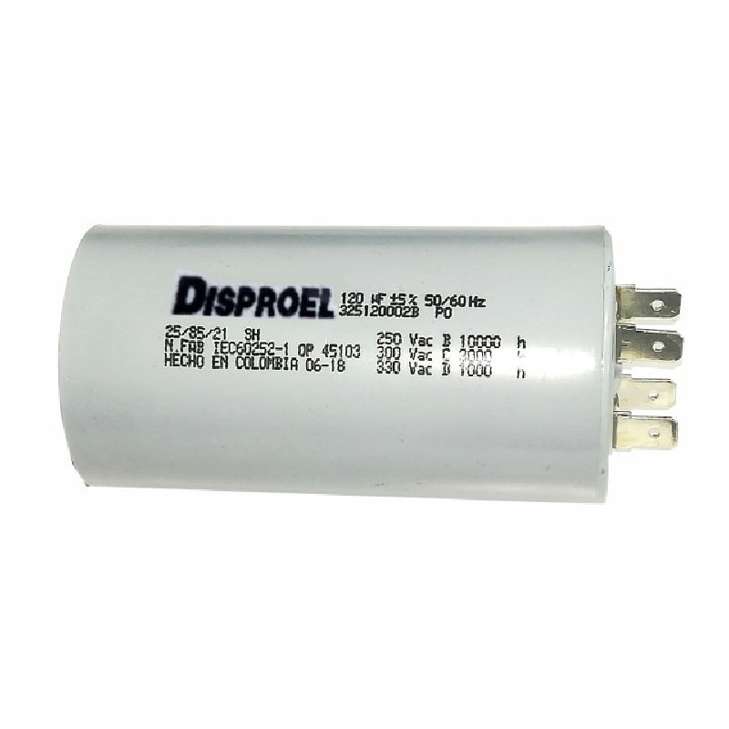 Condensador para Luminaria de 10 uF a 250 Vac DISPROEL  32510001JP