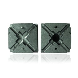 Molde Grafito Forma Cruz Cable a Cable en Cruz 1-0 a 1-0  XEA1010