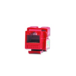 Jacks de Conexion cat 5 Rojo