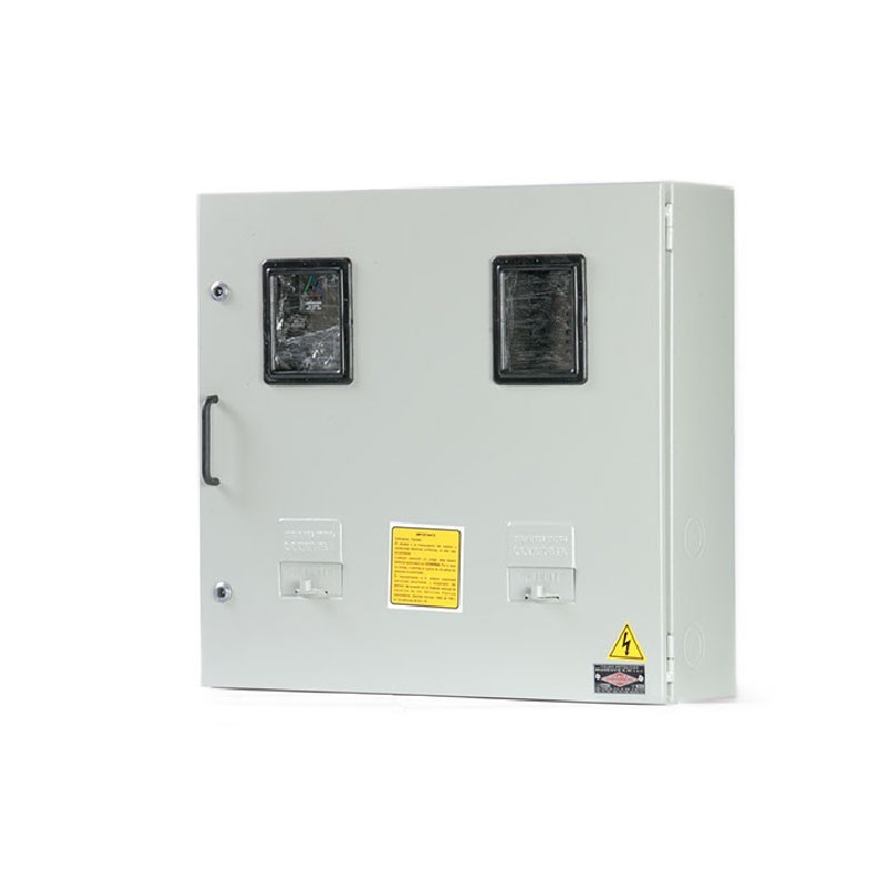 Caja Contador Trifasica Horizontal para 2 Medidor  57X60X18