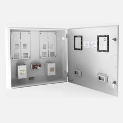 Caja Contador Trifasica Horizontal para 2 Medidor  57X60X18