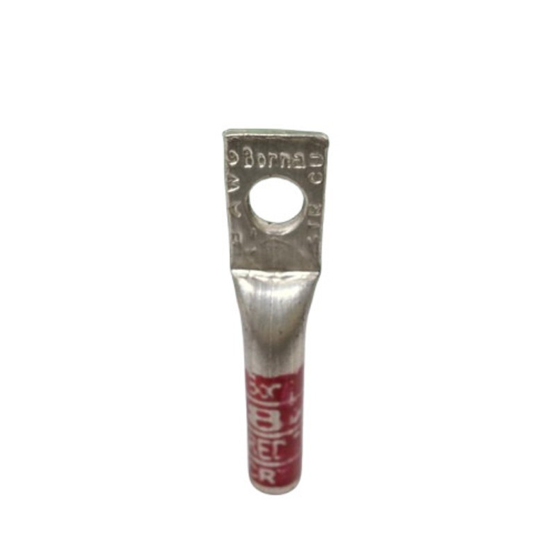 Borna de Cobre Estañado Barril Largo Calibre 8 AWG con Ojo de 3/16 Pulgada T008