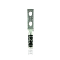 Borna Ponchar calibre   2/0 AWG Estañada Cobre Barril Largo Doble Hueco Ojo 7/16  D20