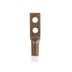 Borna Ponchar calibre   2/0 AWG Estañada Doble Hueco en Cobre Rojo