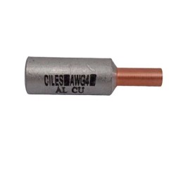 Borna Bimetalica Tipo Pin  Aluminio - Cobre No 4 Conexion Electrica Conductor Mixto PT850304