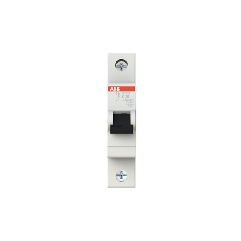 Breaker de Riel  Monopolar  1 X 20 AMP  6 KA  2CDS211001R0204SH201C20